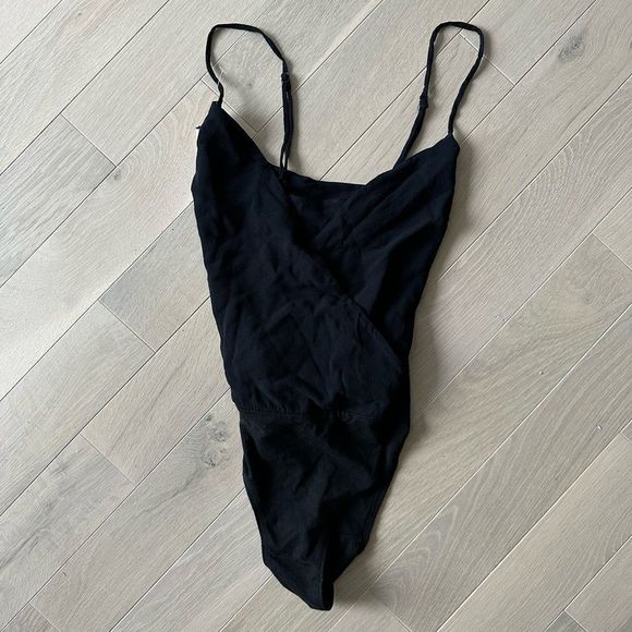 Reformation Tops - Reformation viscose front wrap bodysuit tank
